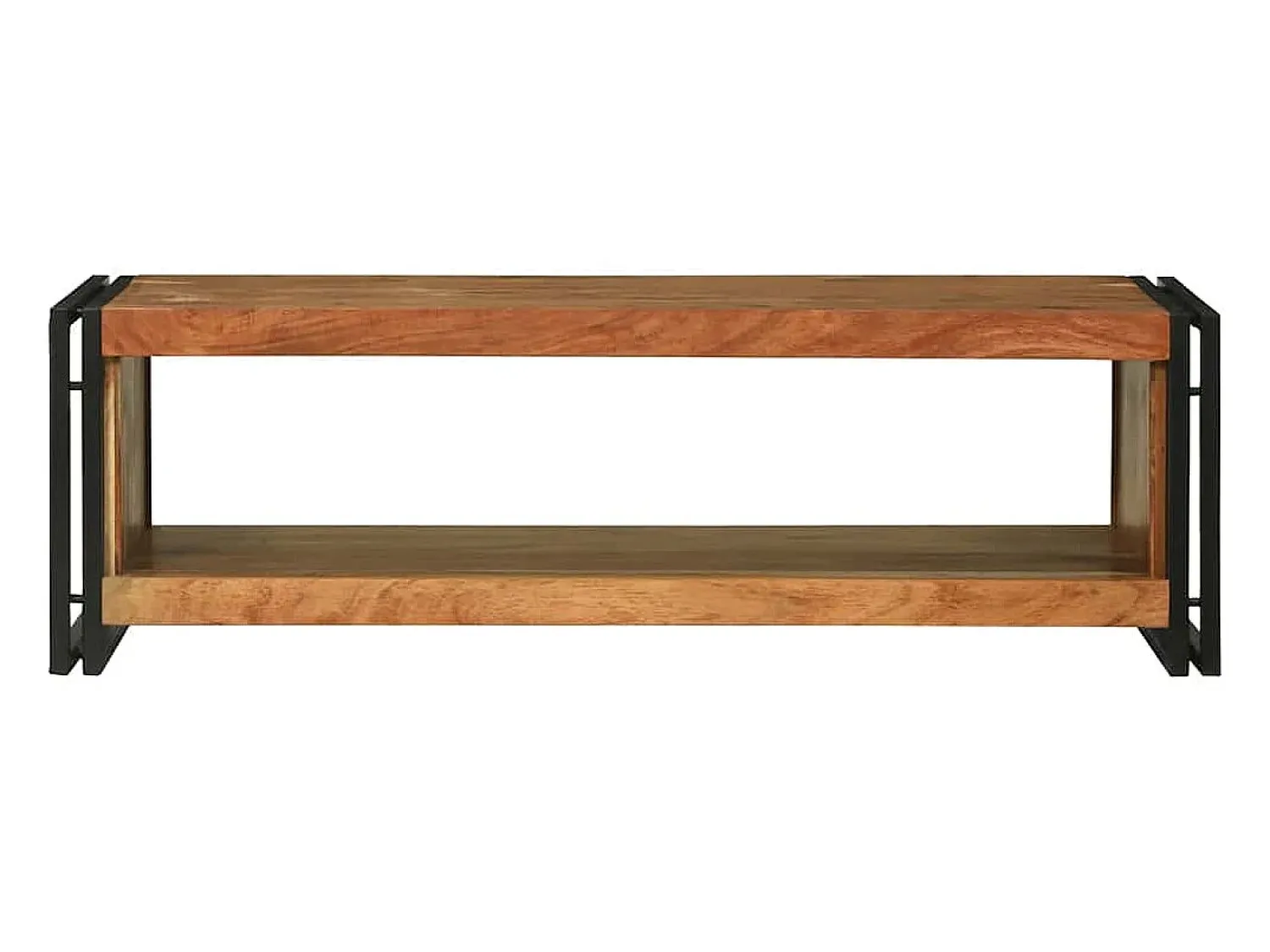 Best Mesa de centro | Mesa de apoio | Mesa de café 120x50x38 cm Madeira de acácia maciça Castanho