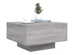 Mesa De Centro* Mesa de centro | Mesa de apoio 55x55x31 cm derivados de madeira sonoma Cinzento