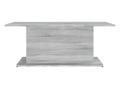 Mesa De Centro* Mesa de centro | Mesa de apoio 102x55.5x40 cm derivados de madeira cinza sonoma Cinzento
