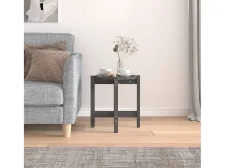 Best Mesa de centro | Mesa de apoio Ø 42.5x45 cm madeira de pinho maciça Cinzento