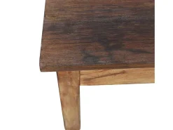 Online Mesa de centro | Mesa de apoio madeira de mogno maciça 96x73x45 cm Castanho
