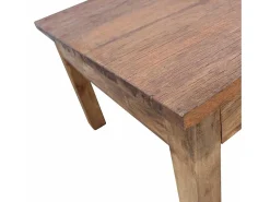 Online Mesa de centro | Mesa de apoio madeira de mogno maciça 96x73x45 cm Castanho