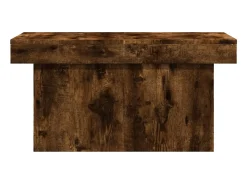 Mesa de centro | Mesa de apoio 80x55x40 cm derivados de madeira carvalho fumado^ Mesa De Centro