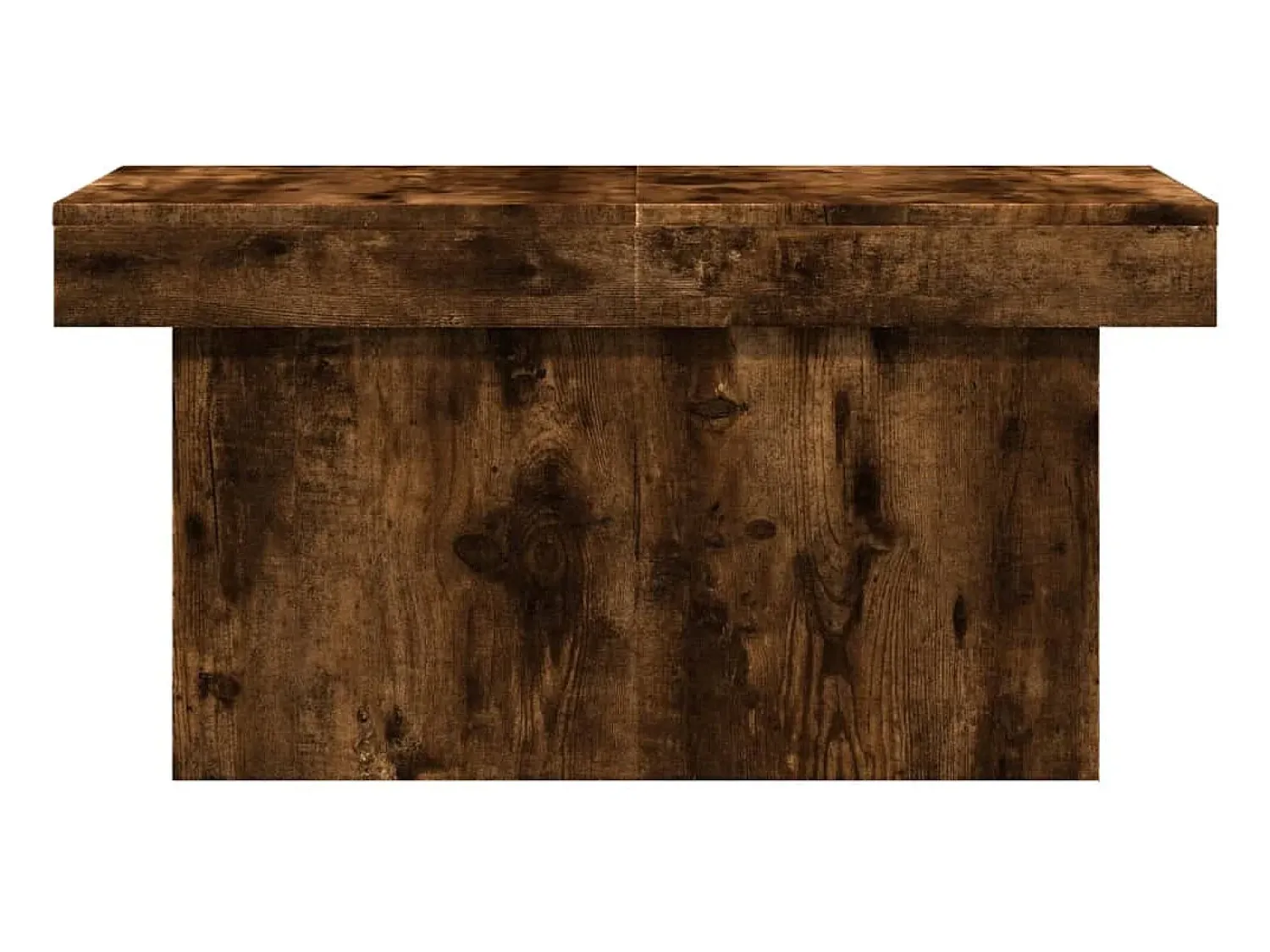 Mesa de centro | Mesa de apoio 80x55x40 cm derivados de madeira carvalho fumado^ Mesa De Centro
