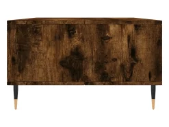 New Mesa de centro | Mesa de apoio 104x60x35 cm derivados madeira carvalho fumado Castanho