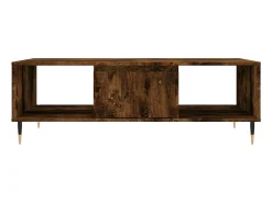 New Mesa de centro | Mesa de apoio 104x60x35 cm derivados madeira carvalho fumado Castanho