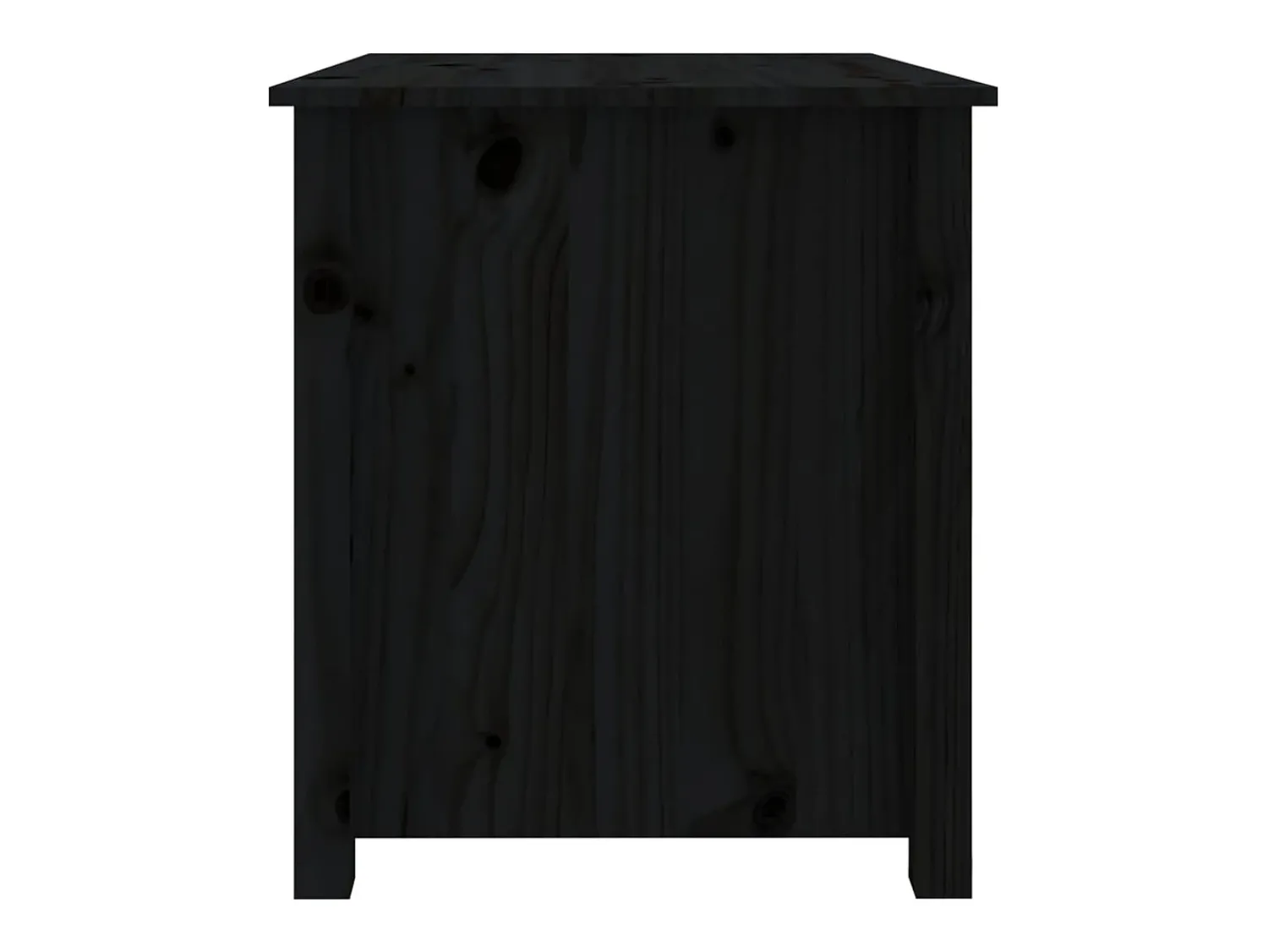 Mesa De Centro* Mesa de centro | Mesa de apoio 71x49x55 cm pinho maciço Preto