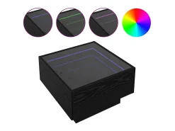 Discount Mesa de centro | Mesa de apoio Carvalho 50x50x30 cm Preto