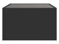 Mesa De Centro* Mesa de centro | Mesa de apoio luzes LED Infinity 70x50x30 cm Preto