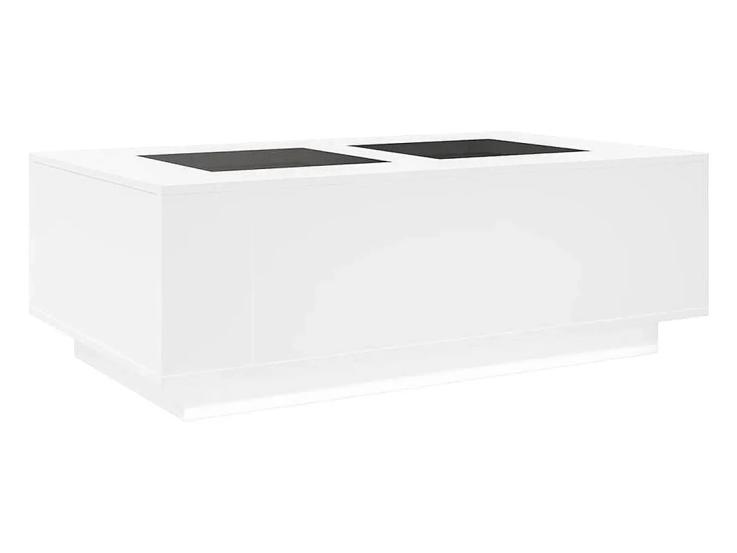 Mesa De Centro| Mesa de centro | Mesa de apoio luzes LED Infinity 116x69x40 cm Branco