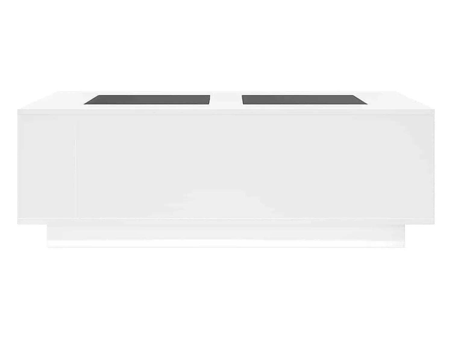 Mesa De Centro| Mesa de centro | Mesa de apoio luzes LED Infinity 116x69x40 cm Branco