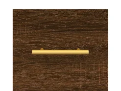 Mesa de centro | Mesa de apoio 50x50x40 cm derivados madeira carvalho^ Mesa De Centro