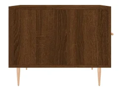 Mesa de centro | Mesa de apoio 50x50x40 cm derivados madeira carvalho^ Mesa De Centro