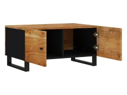 Mesa De Centro* Mesa de centro | Mesa de apoio | Mesa de café 80x50x40 madeira de acácia maciça/deriv. madeira Castanho