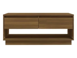 Mesa de centro | Mesa de apoio 102.5x55x44 cm derivados madeira carvalho^ Mesa De Centro