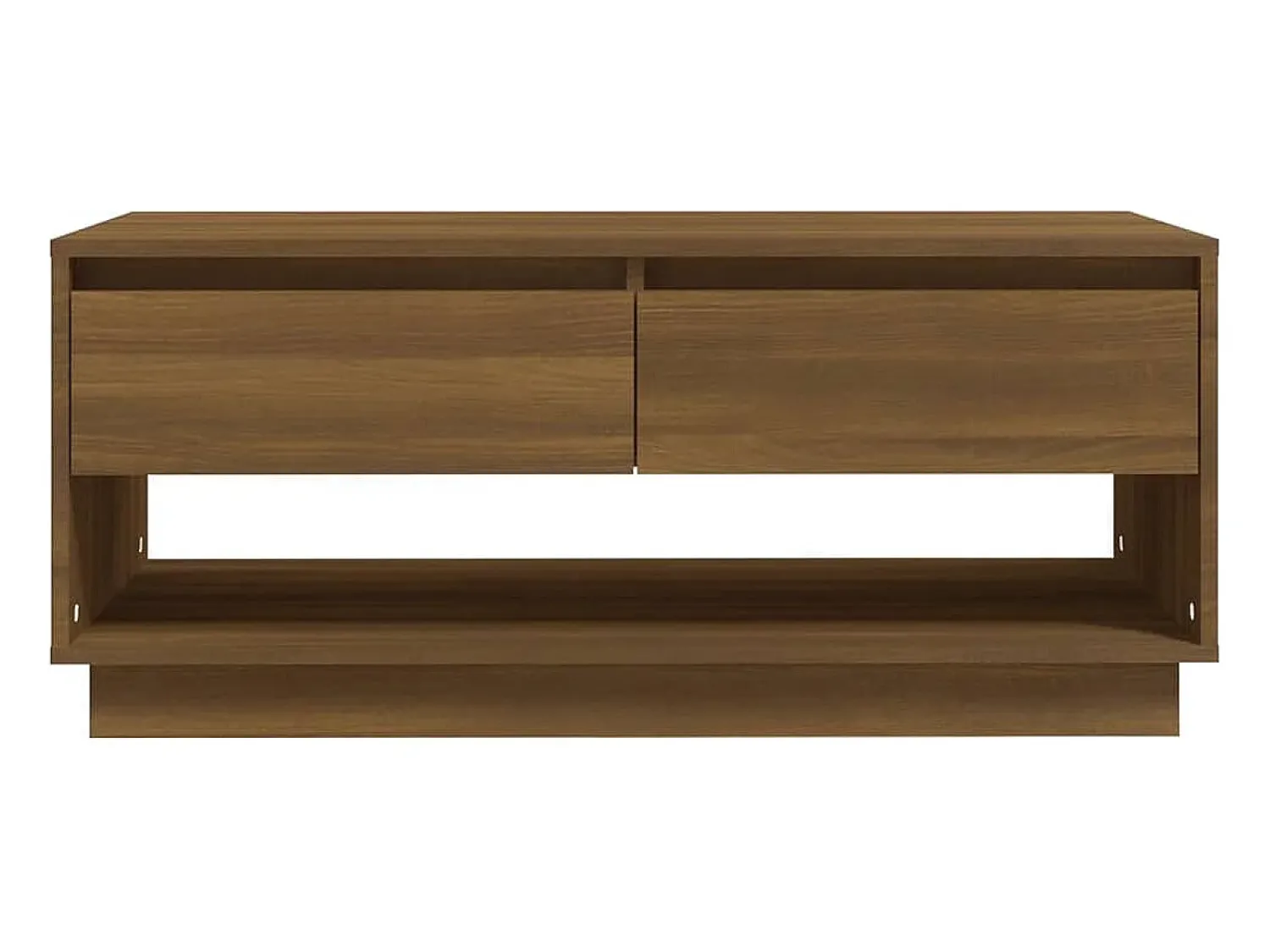 Mesa de centro | Mesa de apoio 102.5x55x44 cm derivados madeira carvalho^ Mesa De Centro