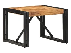 Mesa De Centro| Mesa de centro | Mesa de apoio | Mesa de café 50x50x35 cm madeira de acácia maciça Castanho