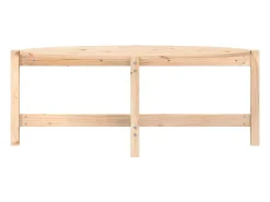 Mesa De Centro* Mesa de centro | Mesa de apoio | Mesa de café 118x63x45 cm madeira de pinho maciça Castanho
