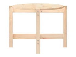 Mesa De Centro* Mesa de centro | Mesa de apoio | Mesa de café 118x63x45 cm madeira de pinho maciça Castanho
