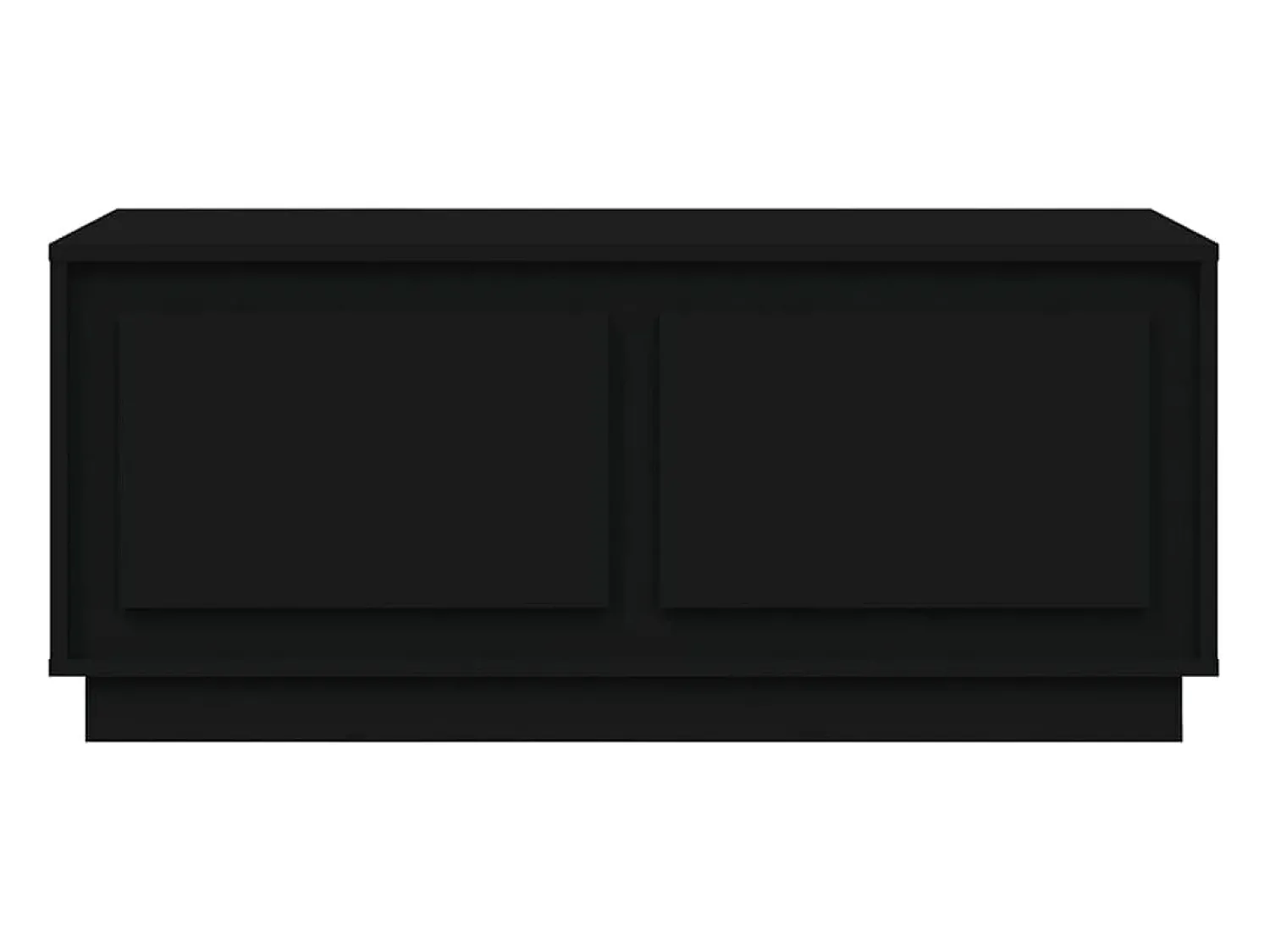 Mesa de centro | Mesa de apoio 102x50x44 cm derivados de madeira Preto