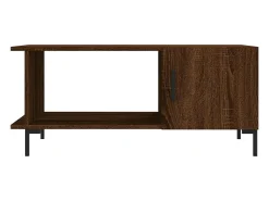 Mesa De Centro| Mesa de centro | Mesa de apoio 90x50x40 cm derivados de madeira carvalho Castanho