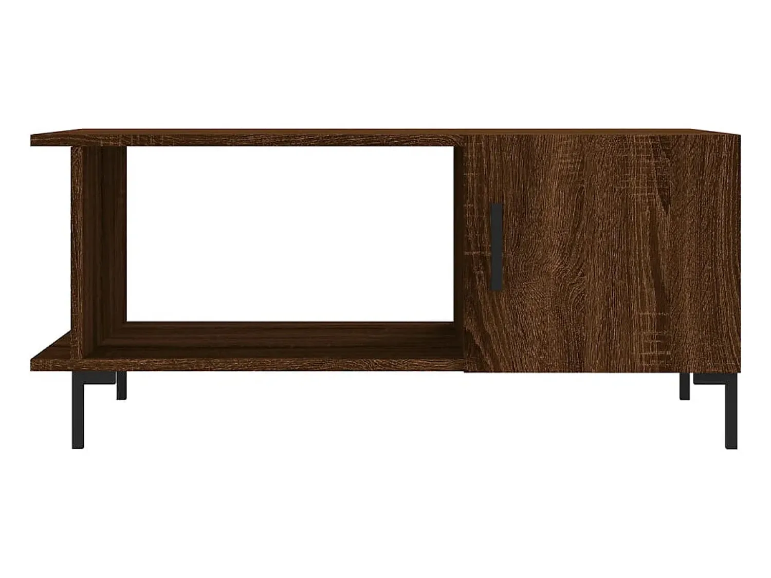 Mesa De Centro| Mesa de centro | Mesa de apoio 90x50x40 cm derivados de madeira carvalho Castanho