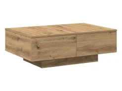 New Mesa de centro | Mesa de apoio 90x60x31 cm deriv. madeira carvalho artisiano Castanho