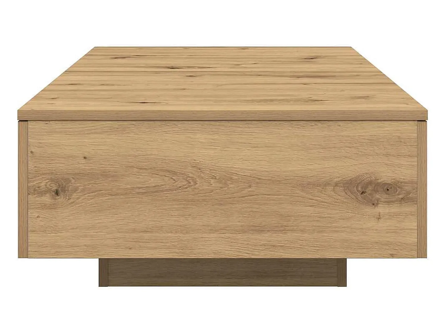 New Mesa de centro | Mesa de apoio 90x60x31 cm deriv. madeira carvalho artisiano Castanho