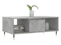 Mesa De Centro* Mesa de centro | Mesa de apoio 90x50x36.5 cm derivados madeira cimento Cinzento
