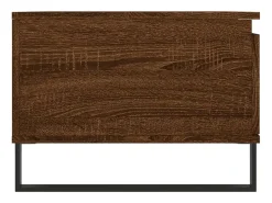Mesa De Centro* Mesa de centro | Mesa de apoio 90x50x36.5cm derivados madeira carvalho Castanho