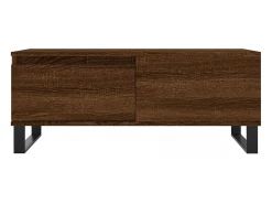 Mesa De Centro* Mesa de centro | Mesa de apoio 90x50x36.5cm derivados madeira carvalho Castanho