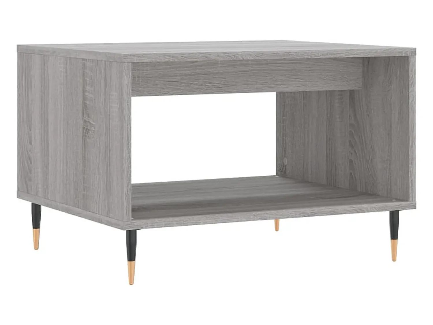 Mesa De Centro* Mesa de centro | Mesa de apoio 60x50x40 cm derivados de madeira sonoma Cinzento