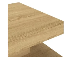 Mesa De Centro* Mesa de centro | Mesa de apoio 60x60x35 cm MDF -claro Castanho