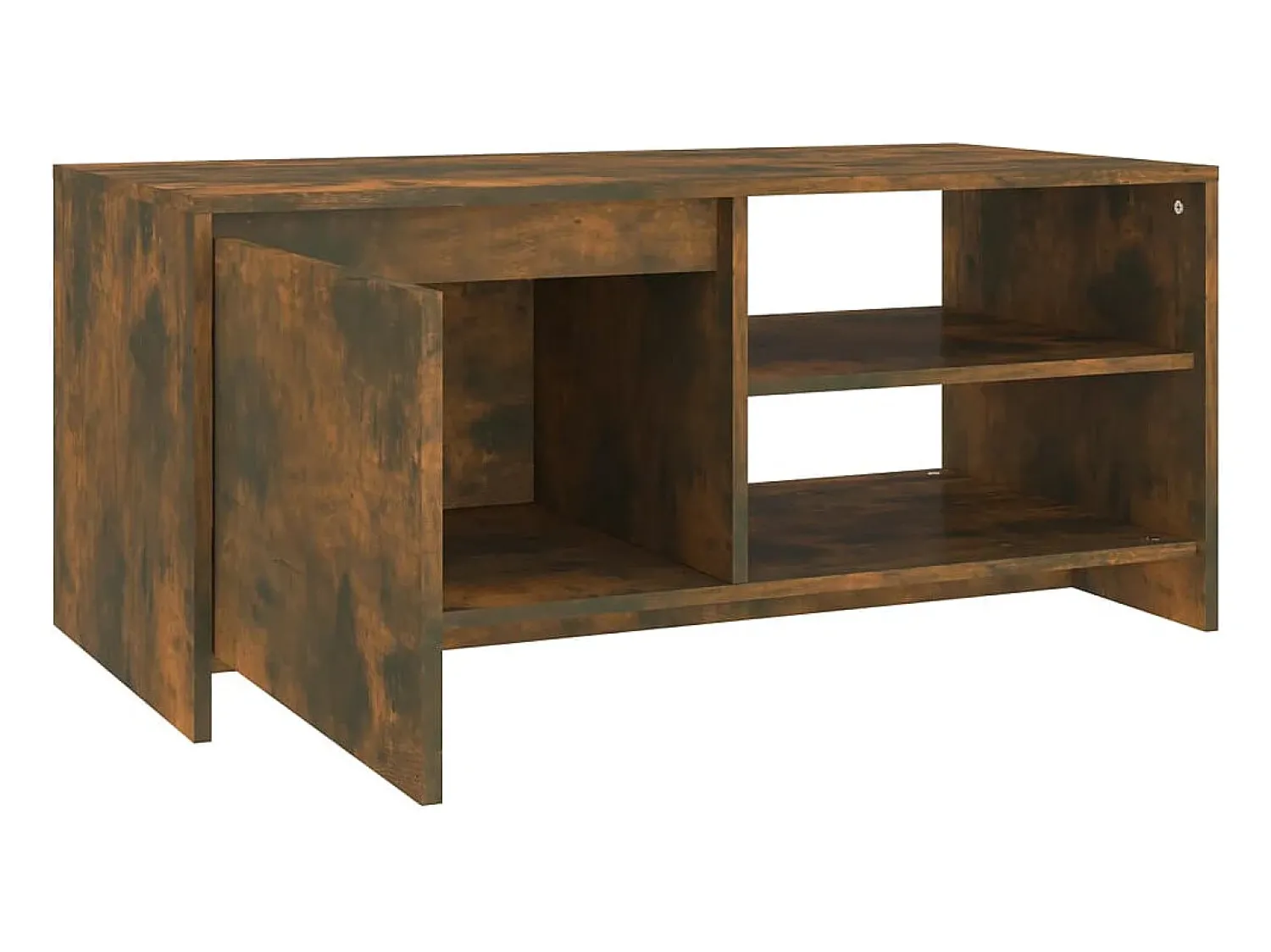 Mesa de centro | Mesa de apoio 102x50x45 cm derivados madeira carvalho fumado^ Mesa De Centro