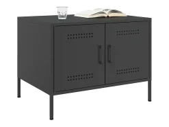 Mesa De Centro* Mesa de centro | Mesa de apoio 68x50x50.5 cm aço Preto