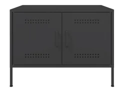 Mesa De Centro* Mesa de centro | Mesa de apoio 68x50x50.5 cm aço Preto