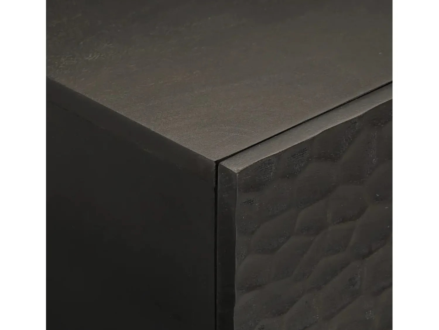 Mesa De Centro* Mesa de centro | Mesa de apoio 100x54x40 cm madeira de mangueira maciça Preto