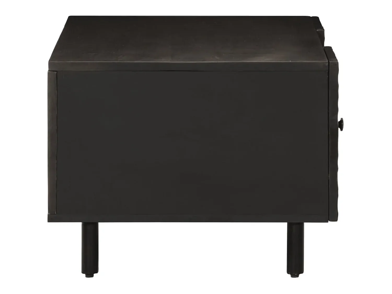 Mesa De Centro* Mesa de centro | Mesa de apoio 100x54x40 cm madeira de mangueira maciça Preto