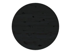 Online Mesa de centro | Mesa de apoio Ø 55x45 cm madeira de pinho maciça Preto