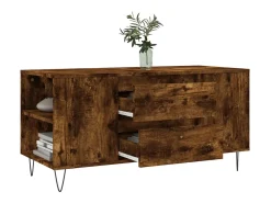 Mesa De Centro| Mesa de centro | Mesa de apoio derivados de madeira carvalho fumado Castanho