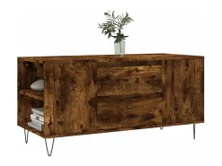 Mesa De Centro| Mesa de centro | Mesa de apoio derivados de madeira carvalho fumado Castanho