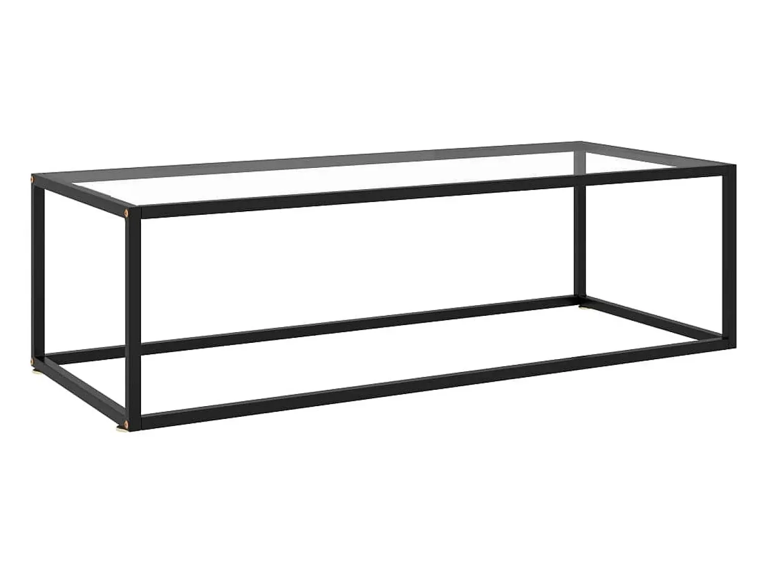 Mesa De Centro| Mesa de centro | Mesa de apoio 120x50x35 cm vidro temperado Preto