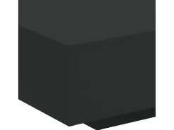 Mesa de centro | Mesa de apoio | Mesa de café com luzes LED 85x55x31 cm Preto