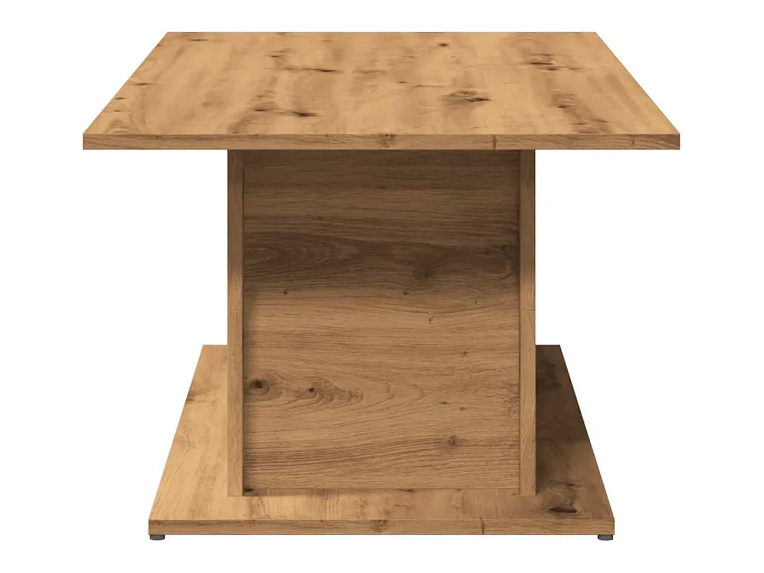 Mesa De Centro* Mesa de centro | Mesa de apoio 102x55.5x40cm derivados madeira carvalho artisiano Castanho