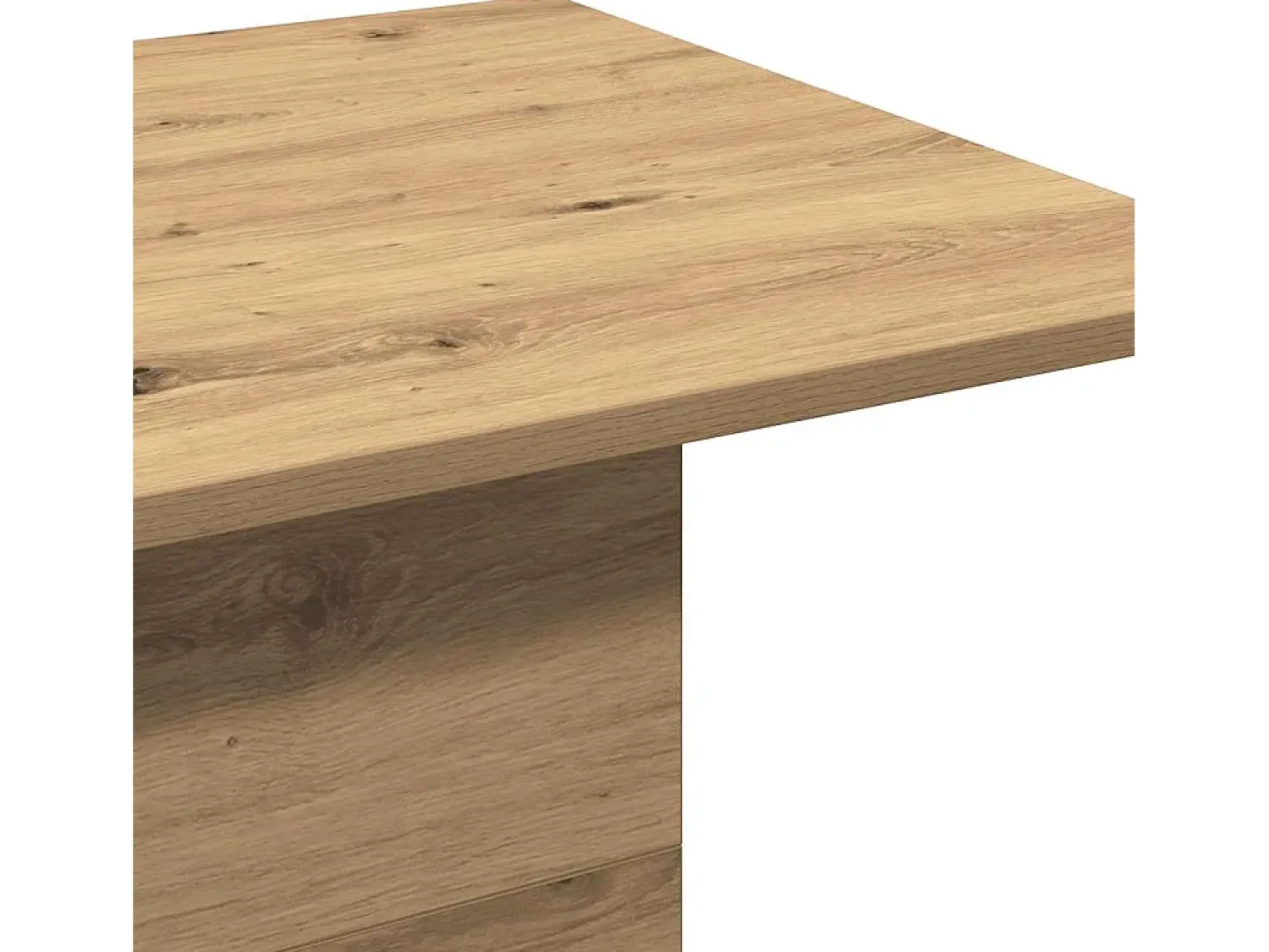 Mesa De Centro* Mesa de centro | Mesa de apoio 102x55.5x40cm derivados madeira carvalho artisiano Castanho
