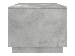 Mesa de centro | Mesa de apoio com luzes LED 90x50x40 cm cimento^ Mesa De Centro