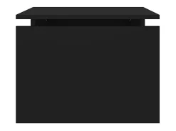Mesa De Centro* Mesa de centro | Mesa de apoio 68x50x38 cm derivados de madeira Preto