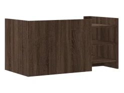 Mesa de centro | Mesa de apoio 100x50x50 cm deriv. madeira carvalho^ Mesa De Centro