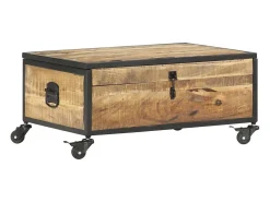 Mesa de centro | Mesa de apoio | Mesa de café 70x50x33 cm madeira de mangueira maciça^ Mesa De Centro