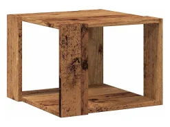 Mesa De Centro* Mesa de centro | Mesa de apoio | Mesa de café madeira antiga 40x40x30 cm madeira trabalhada Castanho